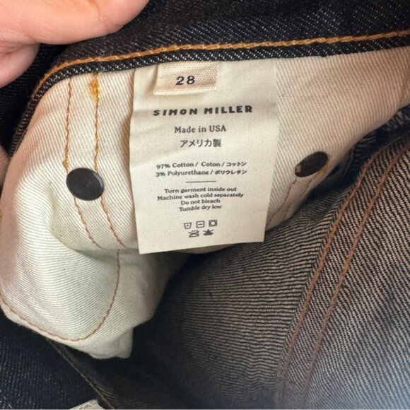 NWT Simon Miller W003 Como indigo slim boyfriend jeans raw hem - Picture 10 of 12